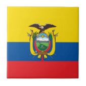 Ecuador Flag Tegeltje (Voorkant)