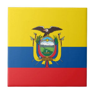 Ecuador Flag Tegeltje