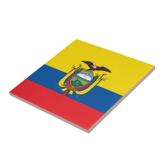 Ecuador Flag Tegeltje (Zijkant)