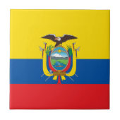 Ecuador Flag Tegeltje (Voorkant)