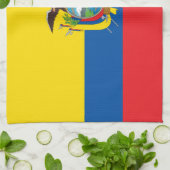 Ecuador Flag Theedoek (Gevouwen)