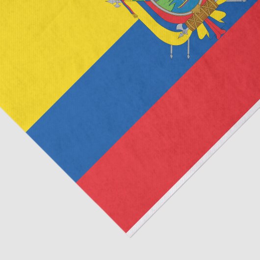 Ecuador Flag Tissuepapier (Detail)