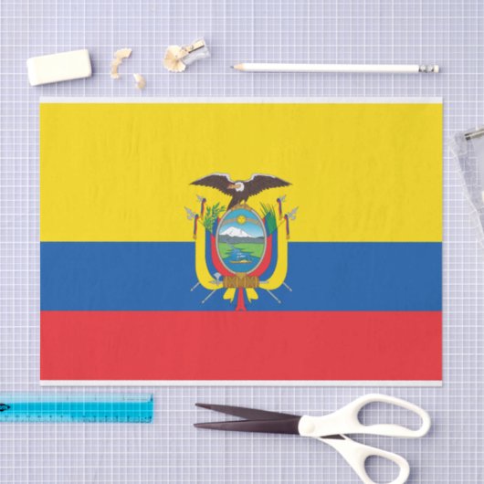 Ecuador Flag Tissuepapier (Craft)