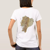 Ecuador Flag x Map T-Shirt (Achterkant)