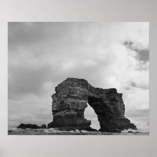 Ecuador, Galapagos, Darwin Island, Waves Poster (Voorkant)