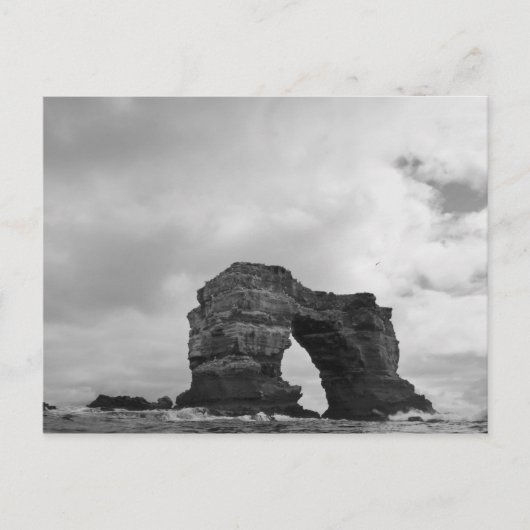 Ecuador, Galapagos-eilanden, Darwin-eiland, Golven Briefkaart (Voorkant)