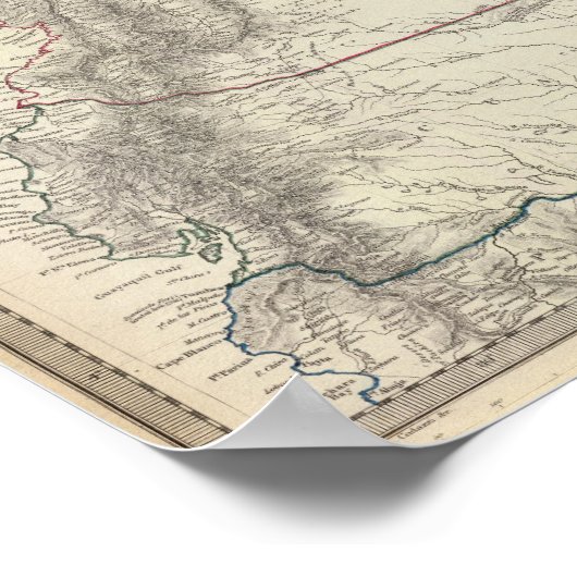 Ecuador, Granada, Venezuela, Brazilië, Guyana Poster (Hoek)