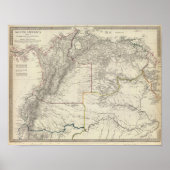 Ecuador, Granada, Venezuela, Brazilië, Guyana Poster (Voorkant)