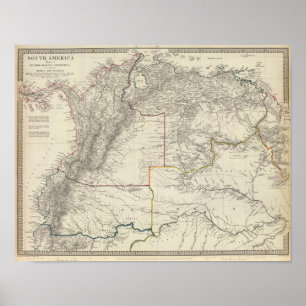 Ecuador, Granada, Venezuela, Brazilië, Guyana Poster