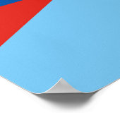 Ecuador Guatemala halve vlag Poster (Hoek)