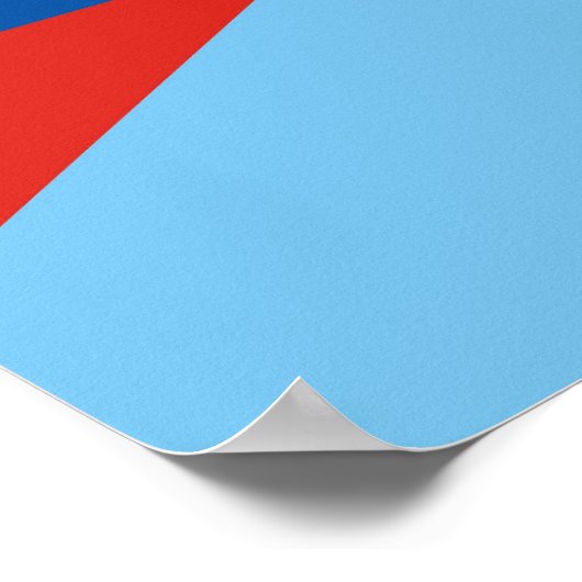 Ecuador Guatemala halve vlag Poster (Hoek)