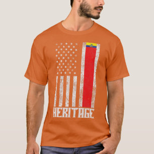 Ecuador Hispanic Heritage distressed vlag 1 T-shirt