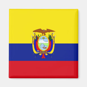 Ecuador Hoogwaardige vlag Magneet