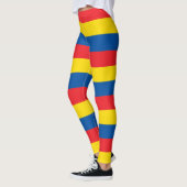 Ecuador: Horizontale gestreepte nationale vlaggenk Leggings (Links)