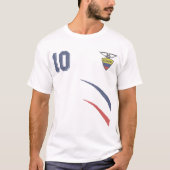 Ecuador in Football Soccer Style T-shirt (Voorkant)