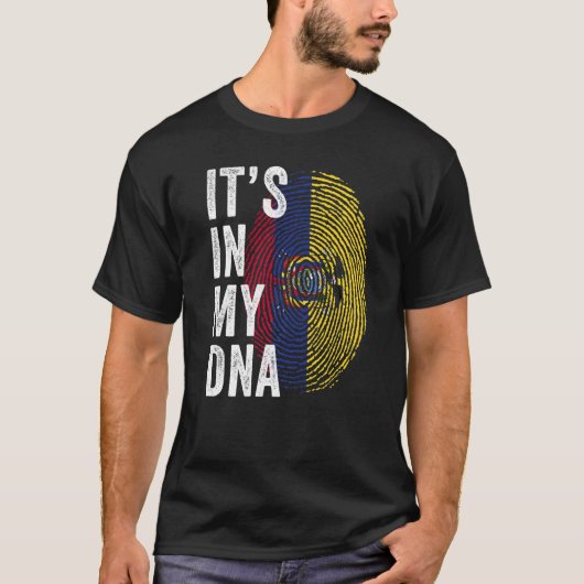 Ecuador It's In My DNA Ecuador Fingerprint Ecuador T-shirt (Voorkant)