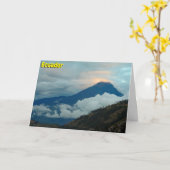 Ecuador Kaart (Gele Bloem)