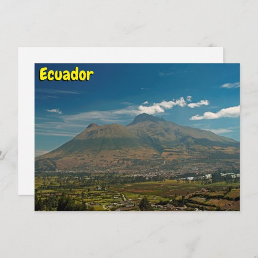 Ecuador-kaart (Voorkant / Achterkant)