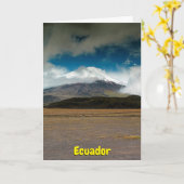 Ecuador Kaart (Gele Bloem)