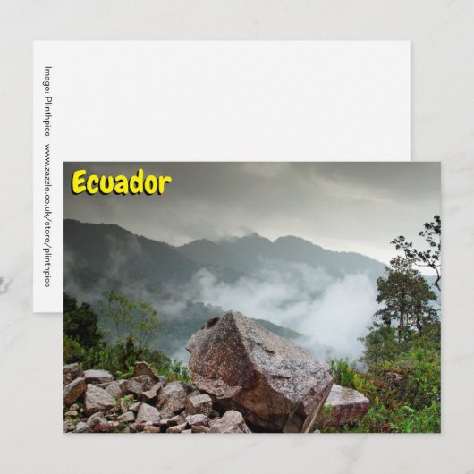 Ecuador-kaart (Voorkant / Achterkant)