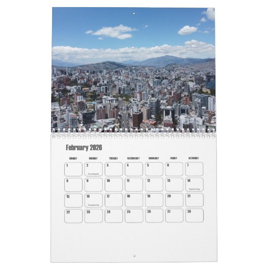 Ecuador Kalender (Feb 2026)