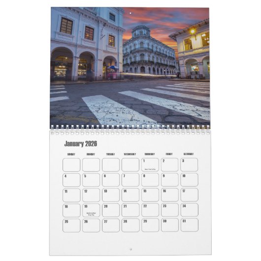 Ecuador Kalender (Jan 2026)