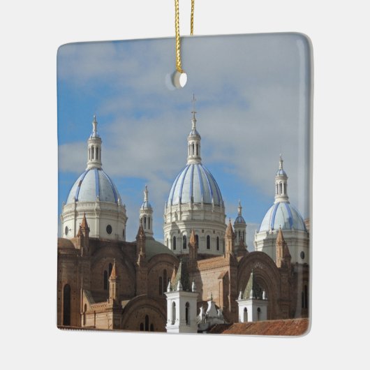 Ecuador - kathedraal van de bevruchting van het im keramisch ornament (Links)