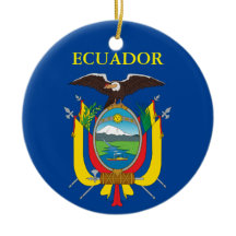 Ecuador keramisch kerstversiering