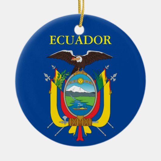 Ecuador keramisch kerstversiering keramisch ornament (Voorkant)