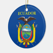 Ecuador keramisch kerstversiering keramisch ornament (Links)