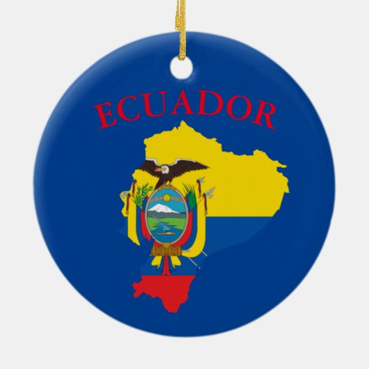 Ecuador keramisch kerstversiering keramisch ornament (Achterkant)