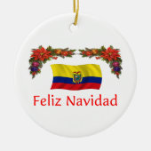 Ecuador Kerstmis Keramisch Ornament (Voorkant)