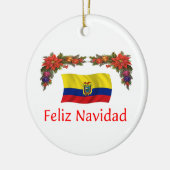 Ecuador Kerstmis Keramisch Ornament (Links)