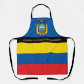 Ecuador Koken, Ecuador Vlag Koks keuken Schort (Voorkant)