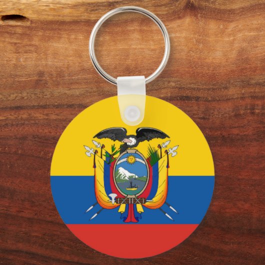 Ecuador: lang vlaggensymbool sleutelhanger (Voorkant)