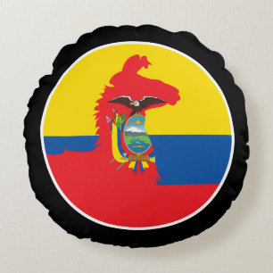 Ecuador Llama Alpaca Ecuadoriaans Rond Kussen