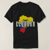 Ecuador Map Pride Ecuadorian Flag T-Shirt (Design voorkant)