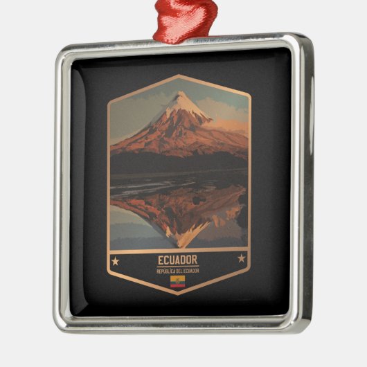 Ecuador Metalen Ornament (Links)