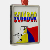 Ecuador Metalen Ornament (Rechts)