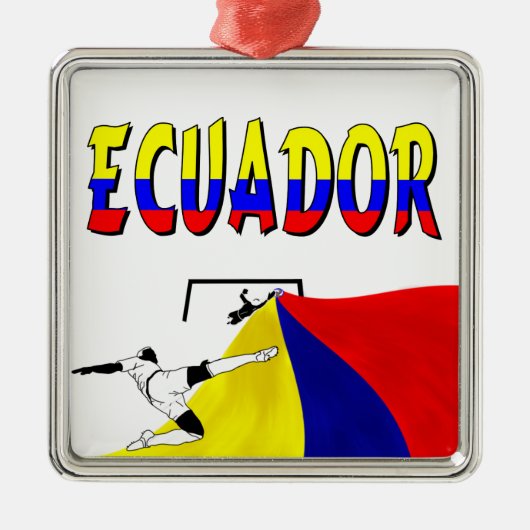 Ecuador Metalen Ornament (Voorkant)
