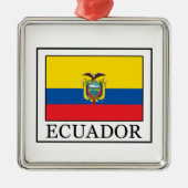 Ecuador Metalen Ornament (Voorkant)