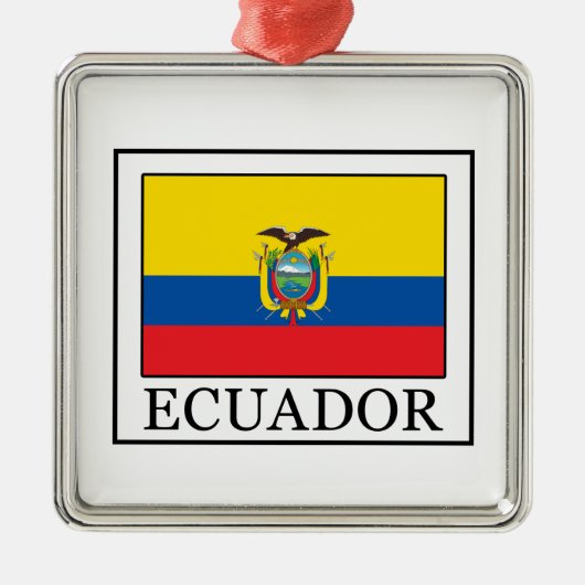 Ecuador Metalen Ornament (Voorkant)