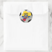 Ecuador nationaal team ronde sticker (Tas)