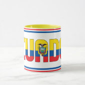 Ecuador National Flag Patriotic Coffee Mok (Midden)