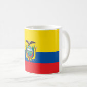 Ecuador National World Flag Koffiemok (Voorkant rechts)