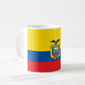 Ecuador National World Flag Koffiemok (Voorkant links)