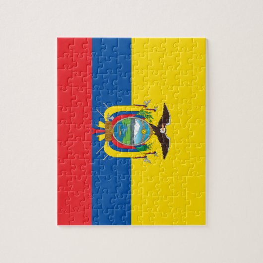 Ecuador National World Flag Legpuzzel (Verticaal)