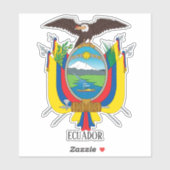 Ecuador Nationale wapenschild patriottisch Sticker (Vel)