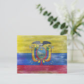Ecuador noodlottige vlag briefkaart (Staand voorkant)