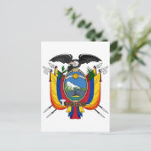 Ecuador - officieel symbool voor wapenheraldry briefkaart (Staand voorkant)